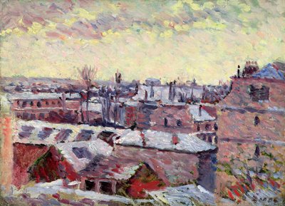 The Place Dauphine seen from the Louvre, 1904 by Maximilien Luce